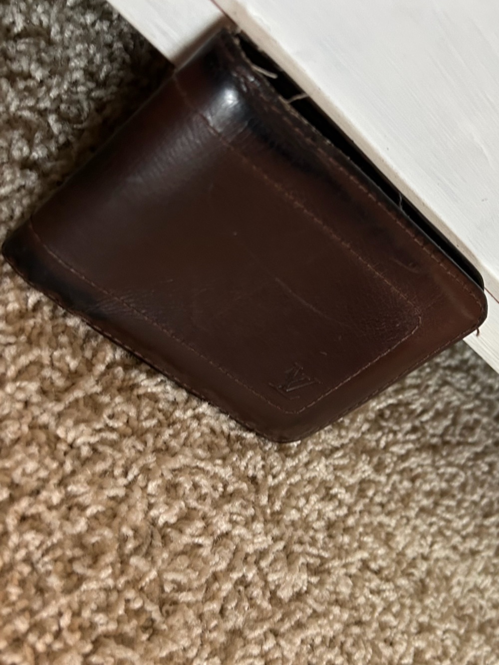 Louis Vuitton Brown Leather Bifold Wallet